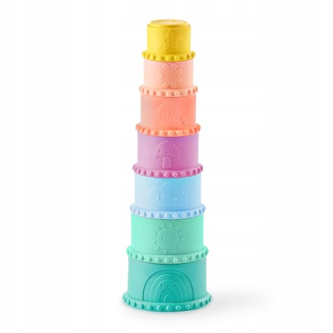 Zestaw sensoryczny Miękkie klocki i kubeczki B.Toys BX2401Z