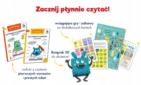 Bazgraki czytają wyrazy i zdania Teczka edukacyjna Kapitan Nauka