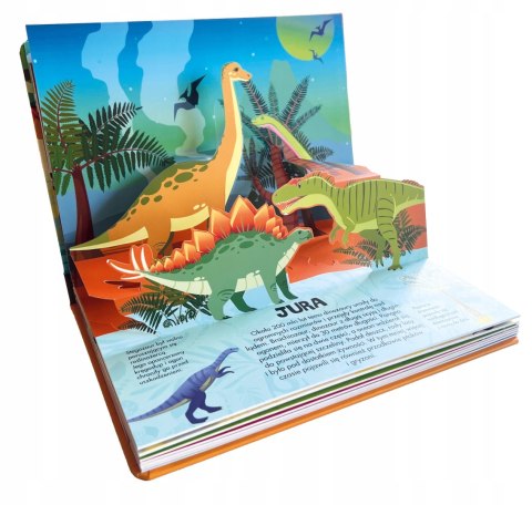 Dinozaury Ale przygoda Przestrzenna 3D Rozkładana