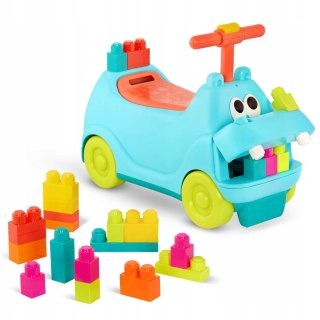 Hippo Jeździk Hipcio z klockami B.toys Locbloc