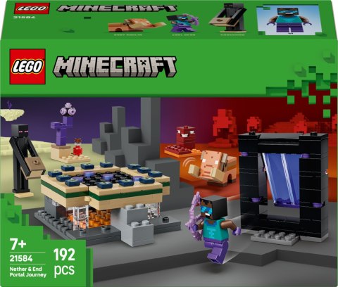 Lego Minecraft 21584 Podróż przez Portal do Netheru i Endu
