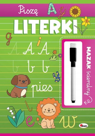 Piszę Literki Mazak ścieralny Piszę i Zmazuję Litery Nauka Pisania