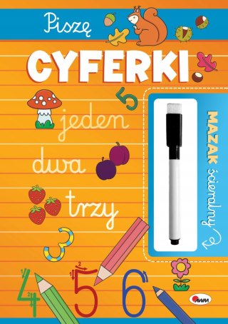 Piszę cyferki Mazak ścieralny Piszę i Zmazuję Cyfry Cyferki