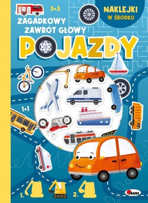 Pojazdy zagadkowy zawrót głowy Wypukłe Naklejki Auta