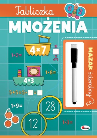 Tabliczka mnożenia Mazak ścieralny Mnożenie Piszę i zmazuję