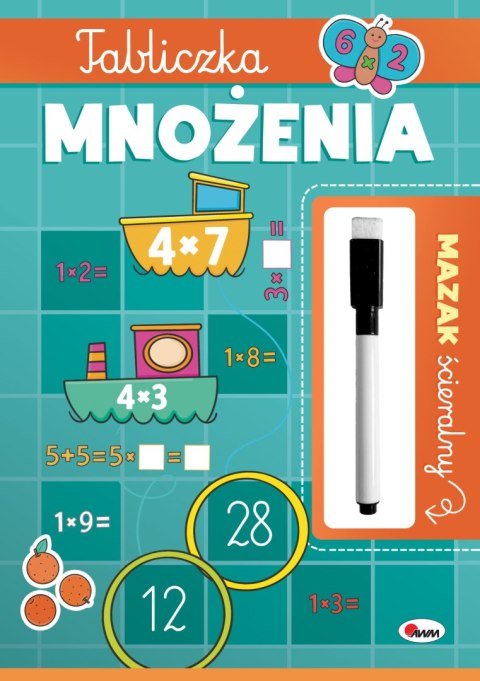 Tabliczka mnożenia Mazak ścieralny Mnożenie Piszę i zmazuję