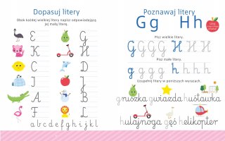 Wesołe Literki Mały geniusz Książka z rowkami + Pisak ze znikającym tuszem