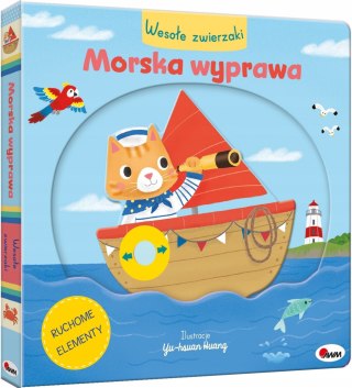 Wesołe zwierzaki Morska wyprawa książeczka z ruchomymi elementami