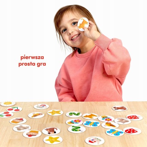 CzuCzu Pierwsza gra Memorki dla dzieci 2+, 15 par, rodzinna gra Memory