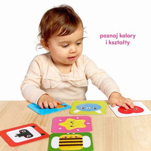 CzuCzu Pierwszy sorter Kształty dla dzieci 18 mies.+, dwuelementowe puzzle