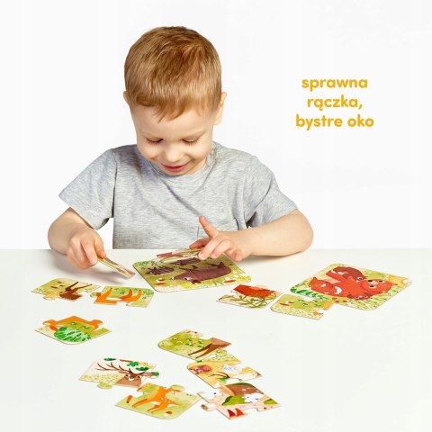 CzuCzu Układam Leśne zwierzęta dla dzieci 2+ puzzle 4 elementy