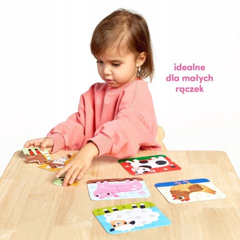 CzuCzu Układam Zwierzątka dla dzieci 2+ puzzle 4 elementy