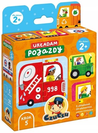 CzuCzu Układam pojazdy dla dzieci 2+ puzzle 4 elementy