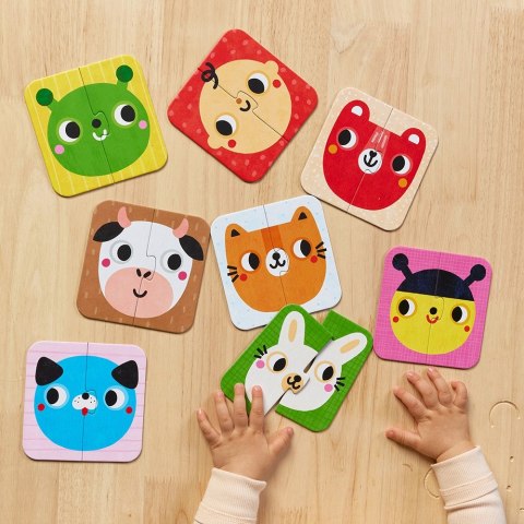 CzuCzu Układam połówki Buzie dla dzieci 15 mies.+, dwuelementowe puzzle