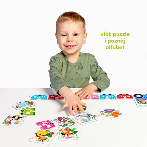 CzuCzu puzzle Literkowy traktor dla dzieci 3+, 18 elementów