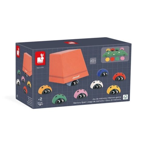 Gra memory pamięciowa Biedronki - gra logiczna dla dzieci 2 lata+, Janod