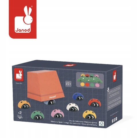 Gra memory pamięciowa Biedronki - gra logiczna dla dzieci 2 lata+, Janod