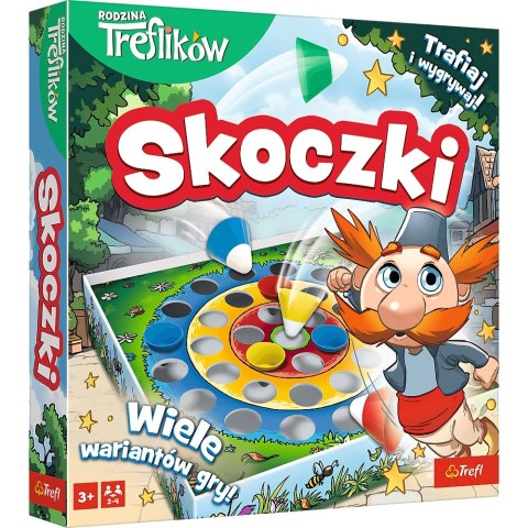 Gra planszowa Skoczki Rodzina Treflików Zręcznościowa zabawa