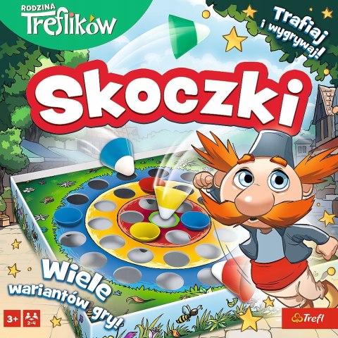 Gra planszowa Skoczki Rodzina Treflików Zręcznościowa zabawa