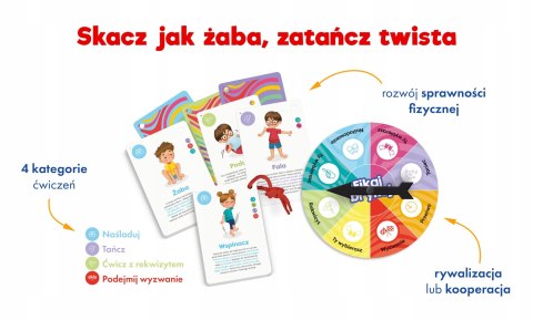 Gra ruchowa Fikaj, brykaj Zdrowie aktywność i dużo uśmiechu Kapitan Nauka