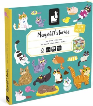Magnetyczna układanka Koty Magneti'stories Janod 3+