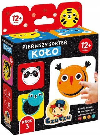 Puzzle CzuCzu 16 elementów Pierwszy sorter Koło 12 mies.+ 8 Układanek