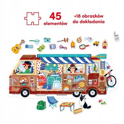 Puzzle CzuCzu 40 elementów CzuCzu Moto puzzle Kamper