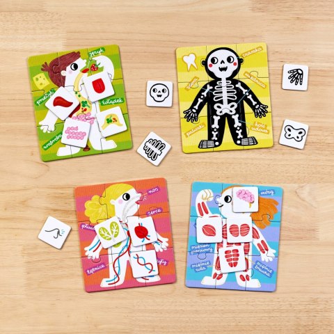 Puzzle i gra Moje ciało dla dzieci 3+, 36 elementów CzuCzu