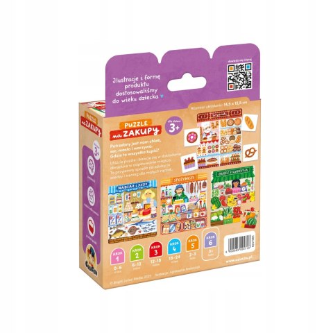 Puzzle i gra Na zakupy dla dzieci 3+, 36 elementów CzuCzu