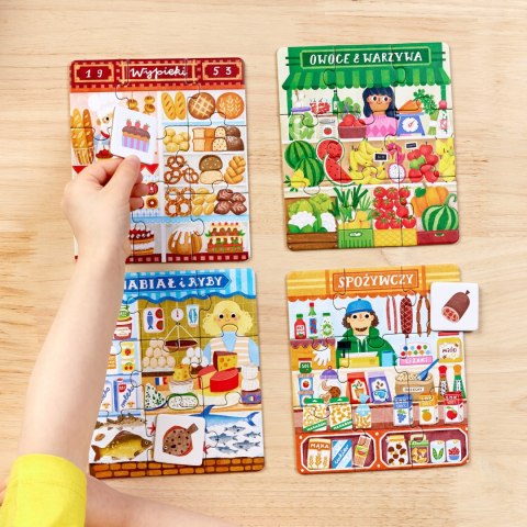 Puzzle i gra Na zakupy dla dzieci 3+, 36 elementów CzuCzu