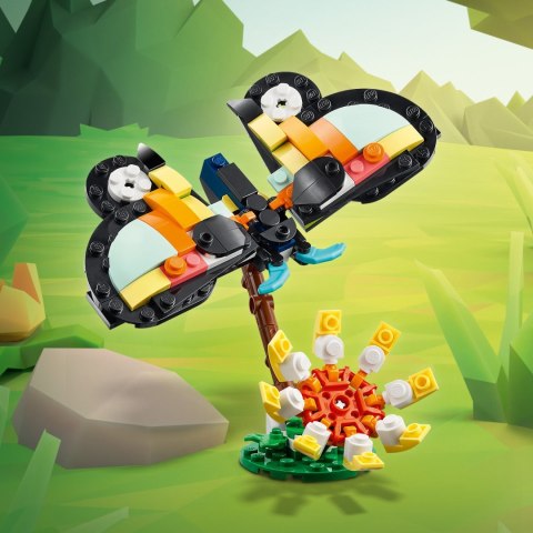 Lego Creator 3 w 1 Dzikie zwierzęta: Tropikalny tukan 31173