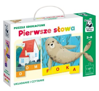 Puzzle edukacyjne Pierwsze słowa Kapitan Nauka Układanie i czytanie 3-6 lat