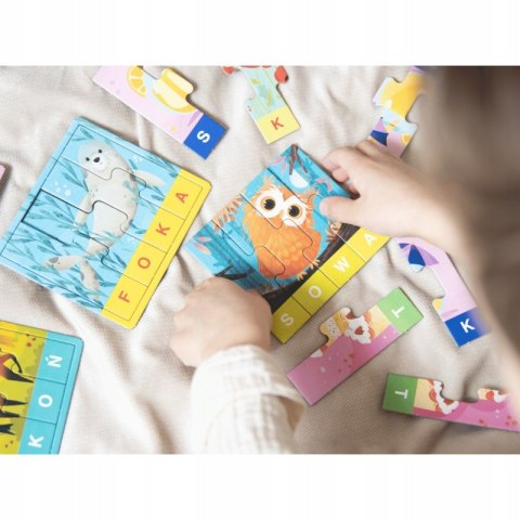 Puzzle edukacyjne Pierwsze słowa Kapitan Nauka Układanie i czytanie 3-6 lat