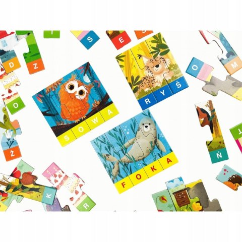Puzzle edukacyjne Pierwsze słowa Kapitan Nauka Układanie i czytanie 3-6 lat