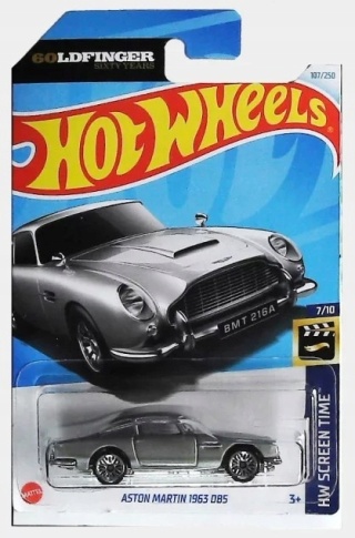 Samochodzik Hot Wheels HTB36 Aston Martin 1963 DB5 HW Screen Time 2024