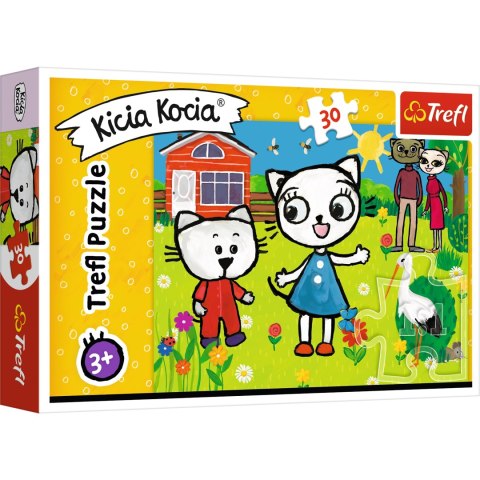 puzzle 30 elementów Kicia Kocia
