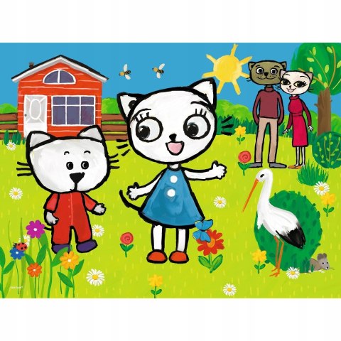 puzzle dla dzieci Kicia Kocia 30 elementów