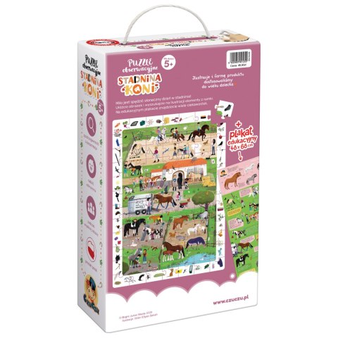 Puzzle Obserwacyjne Stadnina Koni CzuCzu 5+