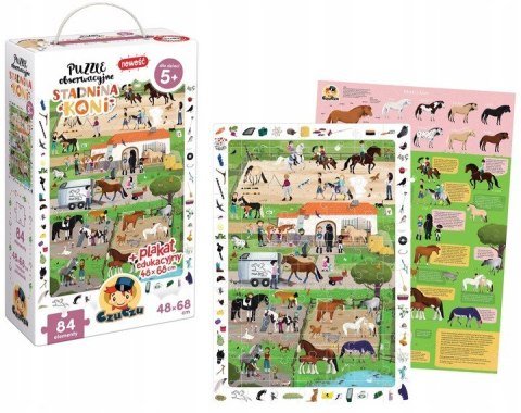 Puzzle Obserwacyjne Stadnina Koni CzuCzu 5+
