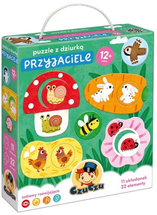 CzuCzu Puzzle z dziurką Przyjaciele 12m+ 11 elementów Moje pierwsze puzzle