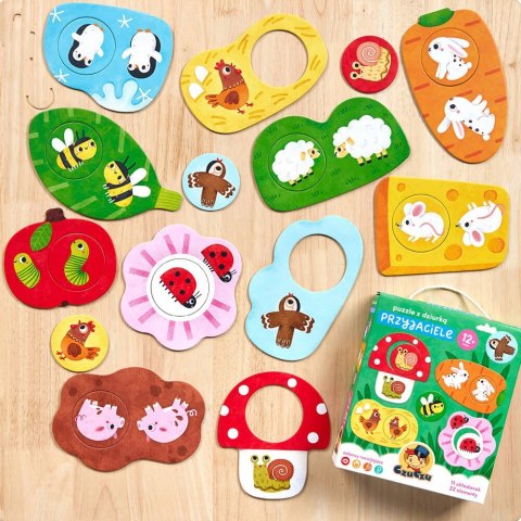 CzuCzu Puzzle z dziurką Przyjaciele 12m+ 11 elementów Moje pierwsze puzzle