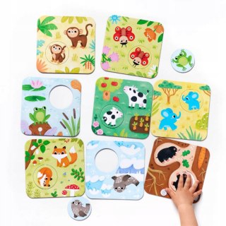 CzuCzu Puzzle z dziurką Tu mieszkam 15m+ 8 elementów Moje Pierwsze puzzle