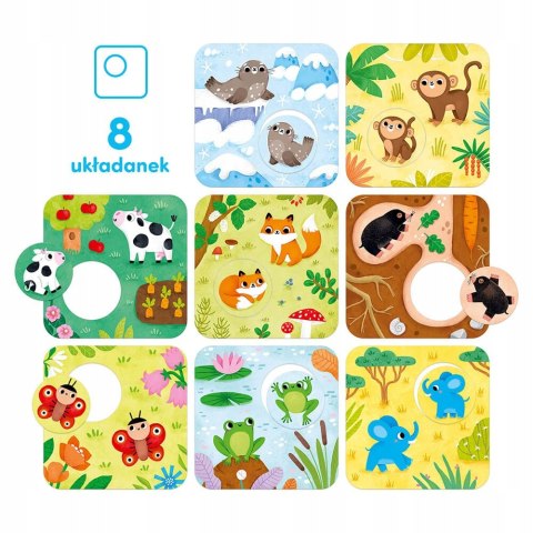 CzuCzu Puzzle z dziurką Tu mieszkam 15m+ 8 elementów Moje Pierwsze puzzle