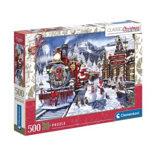 OUTLET Puzzle 500 Świąteczne Stacja Kolejowa 81502 Uszkodzone opakowanie