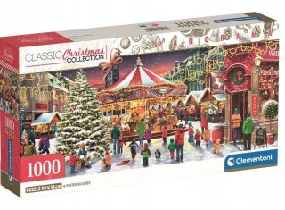 Puzzle 1000 elementów Panorama Compact Christmas Święta 39928 Clementoni