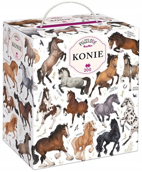 Puzzle 200 elementów Konie Czu czu