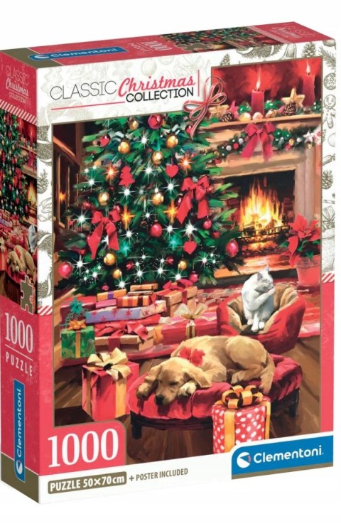 Puzzle Świąteczne 1000 elementów Christmas 37127 Clementoni Święta