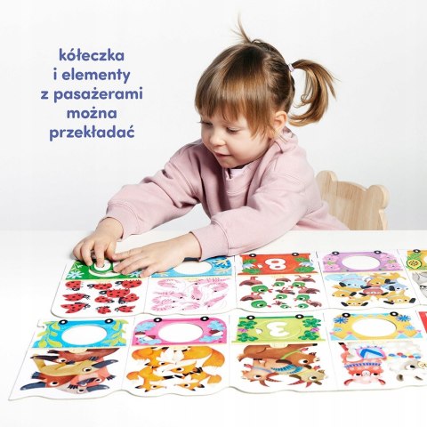 Puzzle z dziurką Pociąg z cyferkami CzuCzu