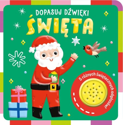 Dopasuj dźwięki Święta 5 różnych świątecznych odgłosów Świąteczna