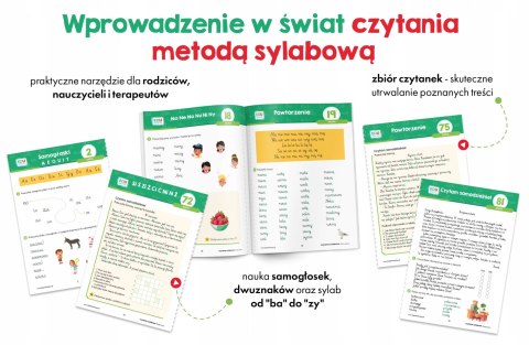 Karty pracy Czytanie sylabowe klasa 1-3 EDUseria Kapitan Nauka